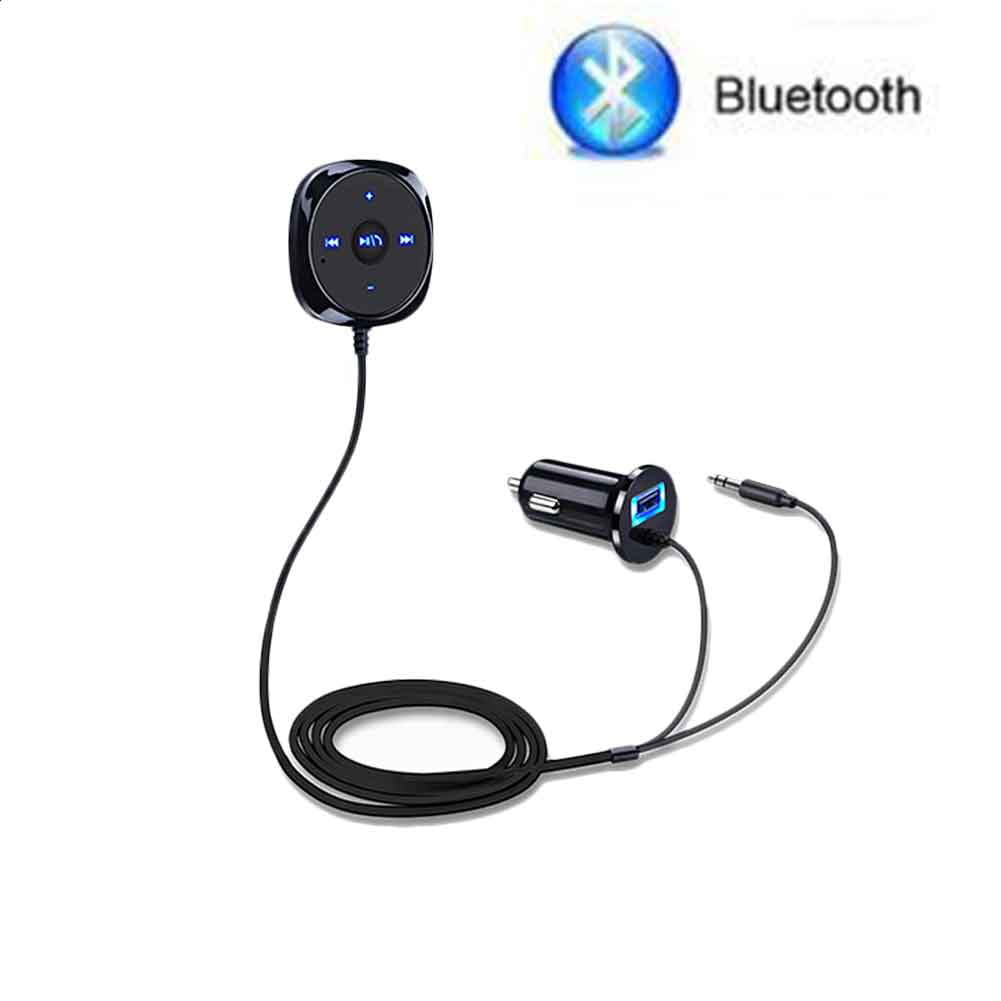 3.5mm Wireless Bluetooth AUX Audio Stereo Music Home Car Receiver Adapter Mic FZ 