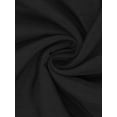thumbnail image 5 of INSPIRE CHIC Work Office Dress for Women's Midi Round Neck Cap Sleeve Dress Black XS, 5 of 5
