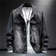 thumbnail image 3 of Abrigos de mezclilla para hombre con bordado Chaqueta vaquera para hombre Ropa de abrigo de invierno de carga azul Joker Korea al precio más bajo Marca de moda Y2k G, 3 of 5