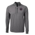 thumbnail image 2 of Men's Cutter & Buck Heather Black Inter Miami CF Big & Tall Adapt Eco Knit Quarter-Zip Top, 2 of 3