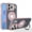 Pink, variant on ELEHOLD Magnetic Case For iPhone 17 with Invisible Magnetic O-Ring Stand ,Compatible with Mag-Safe Accessories Military-Grade Translucent CaseGreat Grip Feeling,Black