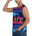 thumbnail image 3 of Pofeuu Beach with Palm Trees Print Men's Muscle T-Shirt, Sleeveless, Muscle Tank, Classic Muscle Tee Top For Men Casual Sleeveless Muscle T-Shirt Trendy Clothes-X-Large, 3 of 7