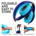 thumbnail image 6 of FosPower Kids Headphones with 3.5mm Laced Cables, Children & Teens Over The Ear Foldable Adjustable Headset w/ Built-in Mic for Smartphones/PC/Tablet/Laptop/School (Max Volume 85dB) - Blue / Orange, 6 of 8