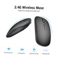 thumbnail image 4 of Mistaha Wireless 2.4G Mouse Ultra-thin Silent Mouse Portable and Sleek Mice Rechargeable Mouse 10m/33ft Wireless, 4 of 8