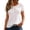 #253-White, variant on TaTaai Women's Summer Base Layer Top Short Sleeve V-Neck Mesh Fabric Ribbed Knit Casual Slim Fit Multi-Color T-Shirt Gift