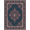Dark Grey Blue Rose Mauve, Pattern 8, variant on ODIKA Floral Medallion With Vintage Scroll Border And Trellis Mauve Rose Refined for Home Office, Gaming Room, Under Desk, Non-Slip Chair-Friendly