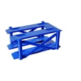 thumbnail image 2 of arctrm 1/64 Scale Vehicle Display Stand Miniature Parking Lot Sand Table Realistic Simulation Micro Landscape Garage Display Diorama 2 Layer Blue, 2 of 10