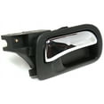 thumbnail image 3 of Interior Door Handle Compatible with 2003-2007 Honda Accord Front, Right Passenger Black bezel with chrome lever, 3 of 3