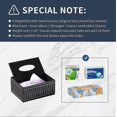 thumbnail image 4 of Tissue Box Lid Rectangular Leather Black Napkin Holder, 4 of 5