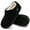 Black, variant on Ecetana Womens Comfortable Slippers Plush Fleece Lined Memory Foam Closed Back House Shoes