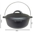 thumbnail image 4 of CUISILAND 2QT Cast Iron Dutch Oven with Lifter, 4 of 5