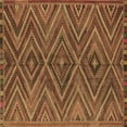 thumbnail image 1 of Ahgly Company Indoor Square Oriental Brown Traditional Area Rugs, 3' Square, 1 of 4