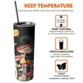 thumbnail image 5 of Mushroom 20 Oz Insulated Stainless Steel - Double Wall Vacuum Insulated Tumbler- Insulated Travel Coffee Mug, 5 of 7