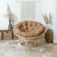 thumbnail image 5 of Sorra Home  Indoor Round Papasan Cushion 48" x 48" x 4" - Khaki, 5 of 5