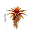 thumbnail image 3 of AYktou Fall Artificial Hanging Plants, 31.5 Inch Orange Fern Hanging Basket Plants Props Fall Leaves Garland, Autumn Wall Hanging Leaf Vines for Thanksgiving Halloween Door Frame Fireplace Decor, 3 of 8