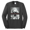 thumbnail image 2 of Wild Bobby, Marilyn Savage Bandana, Streetwear, Men Long Sleeve Shirt, Charcoal, Small, 2 of 4