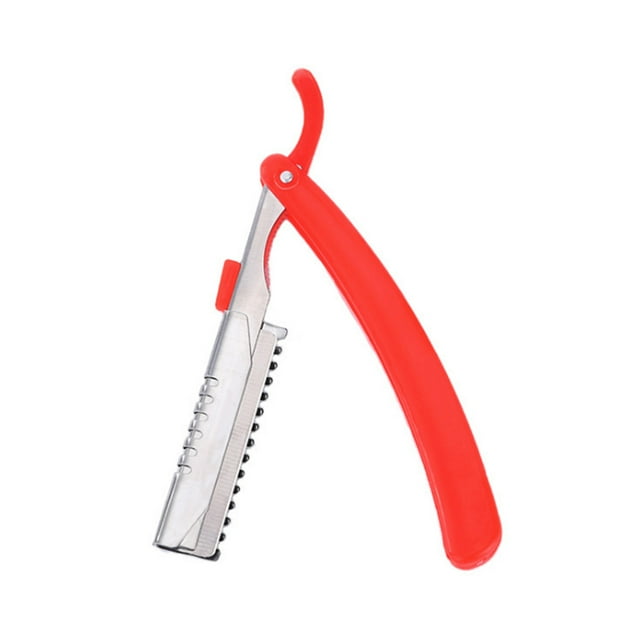 Riwcyla Rasage Razor pour Toilettage de Barbe Rasoirs Droits Pliants Sourcils Razor Outil de Rasage Couleur Aléatoire, Parfait pour une Utilisation Quotidienne, les Activités de Plein Air, les Voyages et les occasions Décontractées