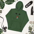 thumbnail image 2 of Rainbow Tongue Unisex Hoodie (Forest Green, S), 2 of 2