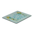 thumbnail image 1 of Lets Dance Linen Teal Mouse Pad, Hot Pad or Trivet, 1 of 1
