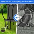 thumbnail image 3 of YORIN Trampoline for 3-4 Kids, 10FT Trampoline for Adults with Enclosure Net, Basketball Hoop, Ladder, 1000LBS Weight Capacity Outdoor Recreational Trampoline, Heavy Duty Trampoline, 3 of 7