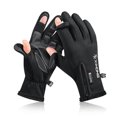 thumbnail image 2 of Guantes de ciclismo de felpa 2 dedos Flip Guantes de motociclista Equipo de deportes al aire libre JShteea El nuevo, 2 of 9