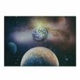 thumbnail image 1 of Universe Cutting Board, Panoramic View of Cosmic View of the Earth the Sun and Galaxy, Decorative Tempered Glass Cutting and Serving Board, in 3 Sizes, by Ambesonne, 1 of 2
