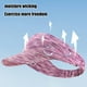 thumbnail image 4 of Sombrero para el Sol, Visera Deportiva con Parte Superior Abierta, Tela Transpirable con Absorción de Sudor para Correr, Ciclismo, Senderismo, 25 x 25 x 7.5 cm, Talla de Cabeza hasta 60cm, 4 of 6
