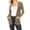 Camel, variant on Women's Plus Size Basic Open Front Long Sleeves Side Pockets Solid Casual Knit Cardigan