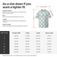 thumbnail image 5 of Fotbe Daisy Plaid Blue Camisa Estampada de Manga Corta para Hombre, Casual de Verano, Estilo Playero, Sin Arrugas-Medium, 5 of 5