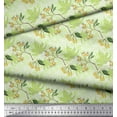thumbnail image 3 of Soimoi Velvet Fabric Curve Diamond,Berries & Autumn Leaves Print Sewing Fabric Yard 58 Inch Wide, 3 of 3