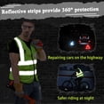 thumbnail image 4 of Cooling Safety Vest with 6 Ice Packs - Reflective Cool Vest with Pockets and Zipper, Ice Vest for Work Hot Weather, 4 of 7