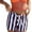Coffee, variant on Plebaso Striped Beach Shorts Womens Low Rise Casual Shorts Lightweight Summer Boxer Shorts with Drawstring