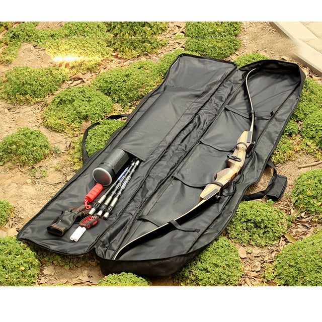 FONWILYO 1Set Canvas Storage Bag for Recurve Accessories Hunting Outdoor Rectangular Shoulder Pouch