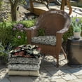 thumbnail image 6 of ARDEN Outdoor Wicker Chair Cushion, 20 x 18, Tufted Plush Cushion for Wicker and Rocking Chairs 18 x 20, Black Aurora Damask, 6 of 11