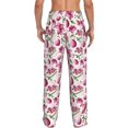 thumbnail image 3 of Daiia Lilies Flowers Men's Sleep Pant with Pockets and Drawstring,Pajama Pants-Small, 3 of 9
