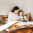 thumbnail image 4 of Erosebridal Sunflower Highland Cow Twin Comforter Sets, Western Cowboy Bedding Set, 4 of 6