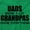 Irish Green, variant on Dad Knows A lot Grandpa Everything Men's Big & Tall Crewneck Sweatshirt Brisco Brands 2X