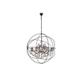 thumbnail image 2 of 1130 Geneva Collection Pendent lamp D:43.5" H:46" Lt: Dark Bronze Finish (Royal Cut Golden Teak Crystals), 2 of 10