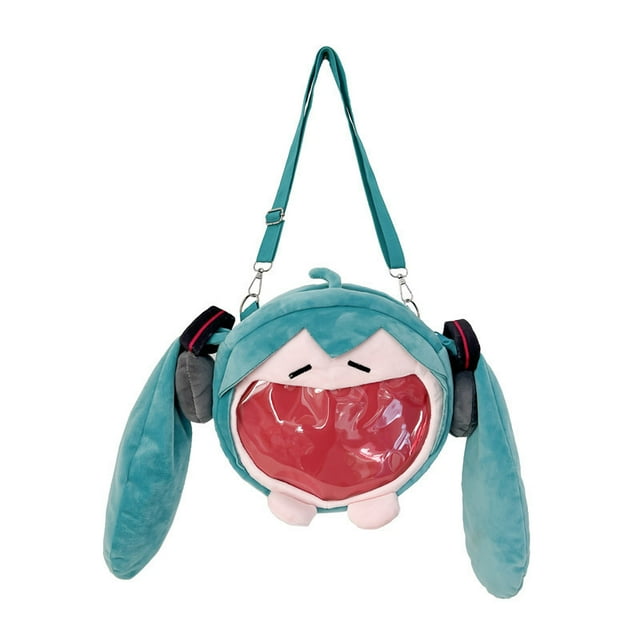 Bandolera de felpa Hatsune Miku Anime, 24 x 6 x 22 cm