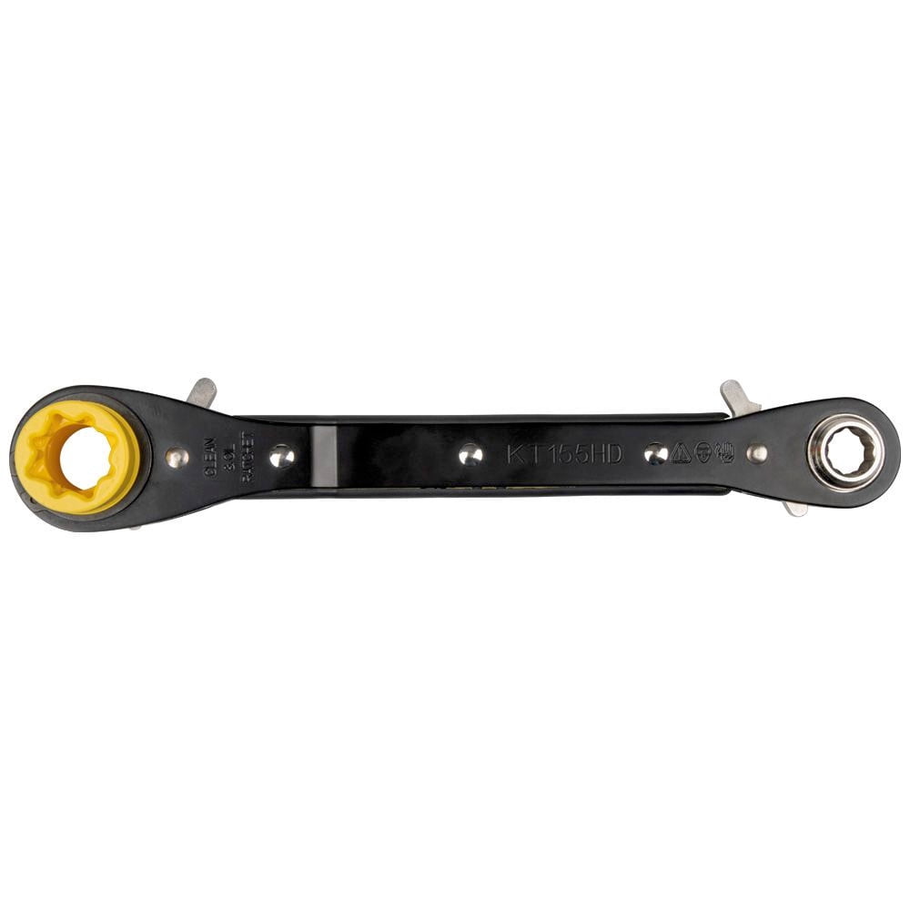 Klein Tools KT155HD 6-in-1 Lineman's Heavy-Duty Ratcheting Wrench