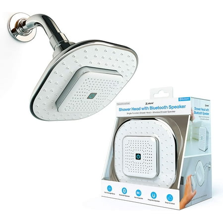 Atomi Bluetooth Speaker Showerhead, White, 1.8 GPM, AT1490