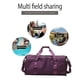 thumbnail image 4 of Bolsa De Gimnasio Pequeña, Bolsa De Entrenamiento Para Deportes Y Escapadas De Fin De Semana, Con Compartimentos Para Zapatos Y Ropa Mojada Azul, 4 of 5