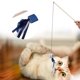thumbnail image 4 of Varita para mascotas, gatito, juguete para jugar, campana para gato, corbata azul, juego de varillas de madera, juguete interactivo (ratón), 4 of 5