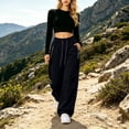 thumbnail image 7 of Women's Summer Quick-Dry Pants Women Lightweight Casual Pants Loose Breathable Straight Leg High Speed Drying Long Pants, 7 of 7