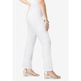 thumbnail image 3 of Roaman's Women's Plus Size Petite Plus Size Comfort Stretch Straight Leg Jean, 3 of 5