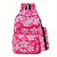 thumbnail image 1 of All Over Pattern Backapck, Mochila De Moda Con Caja De Lápices Larga, Bolsos Ligeros Y Elegantes Para La Escuela, 1 of 4
