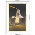 thumbnail image 5 of Art.com City Hall at Night, Buffalo Art Print, White Frame Wall Art, 32" x 44", 5 of 5