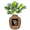 Mocha Brown, variant on Good Pet Stuff Hidden Cat Litter Box Enclosure with Artificial Plant, Odor Filter System, Reusable Tray, Original Round Planter, Essentials Kit, Pink