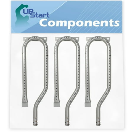 

3-Pack BBQ Gas Grill Tube Burner Replacement Parts for Jenn Air 720-0339 - Compatible Barbeque 15 3/4 Stainless Steel Pipe Burners