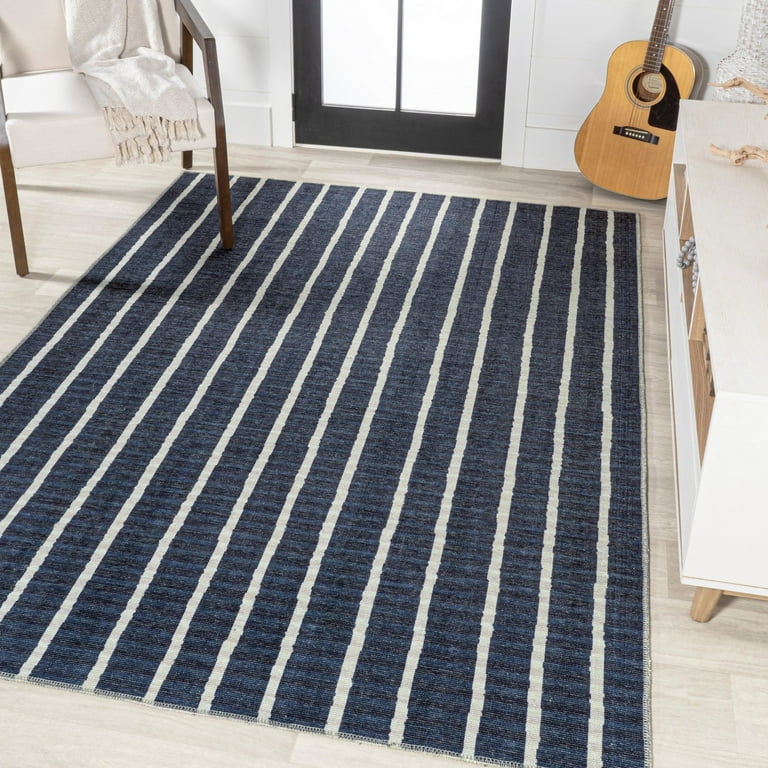 JONATHAN Y WSH119A-3 Rand Distressed Ticking Stripe Machine